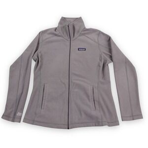 Patagonia Jacket Women L Gray Fleece Micro D Lightweight 25416 Boston Scientific